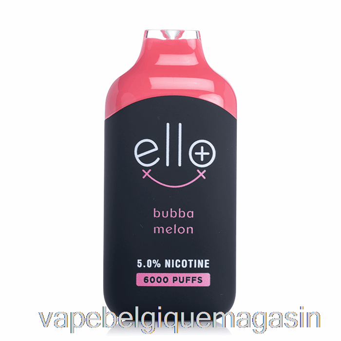 Vape Belgique Blvk Ello Plus 6000 Glace Bubbamelon Jetable